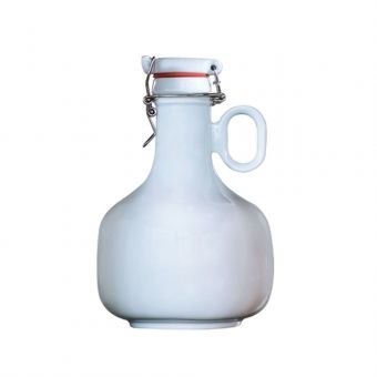 Garrafão Growler Robust P/ Cerveja Em Porcelana Branca 2 Litros