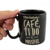 Caneca Clindrica em Ceramica Uatt 300 ml - Bastante Cafe
