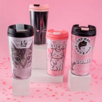 Copo Térmico Pop Uatt 200ml - Gatinha Colagem