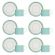 Xícara Para Café Porcelana Germer Royal Tiffany Kit 6 Peças