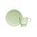 Xícara Para Café Porcelana Germer  Cottage Verde Menta Kit 6 Peças